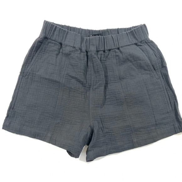 New Damaged Madewell Lightspun Easy Pull-On Shorts - Picture 3 of 8